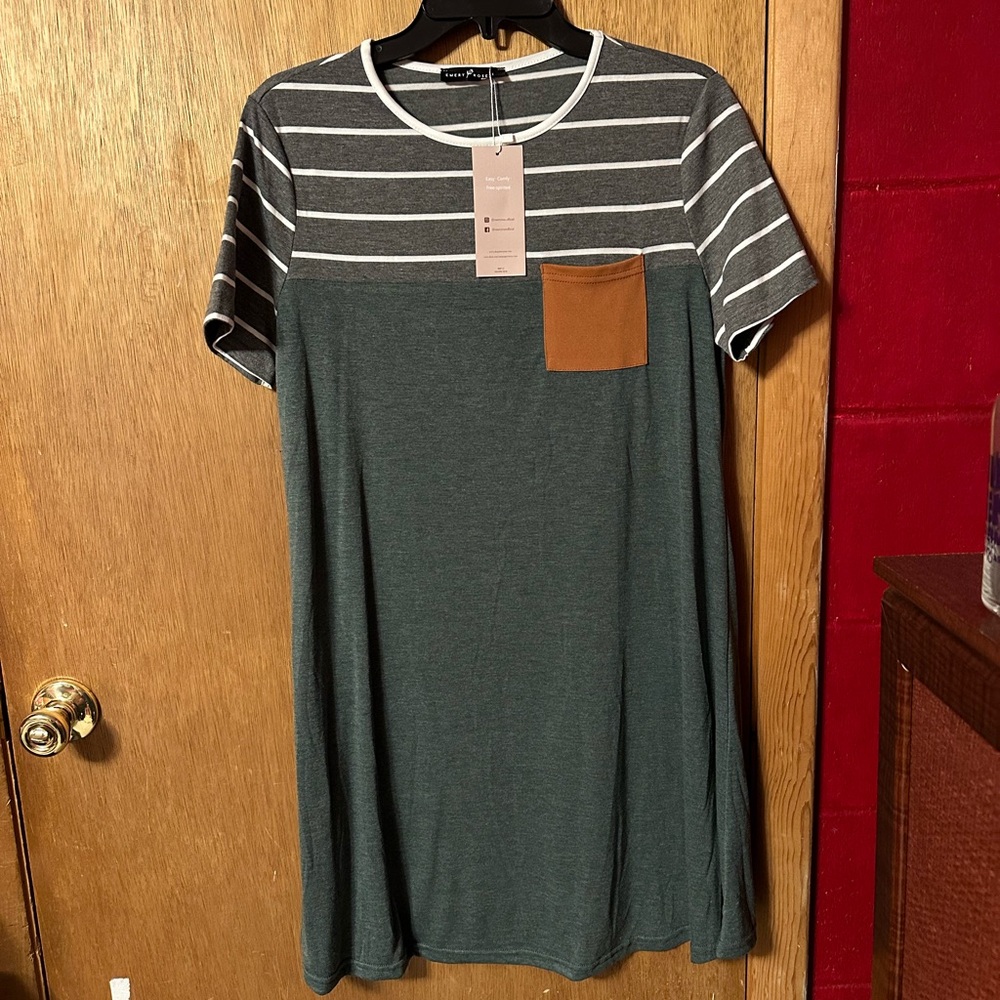 NWT- T-shirt style dress.